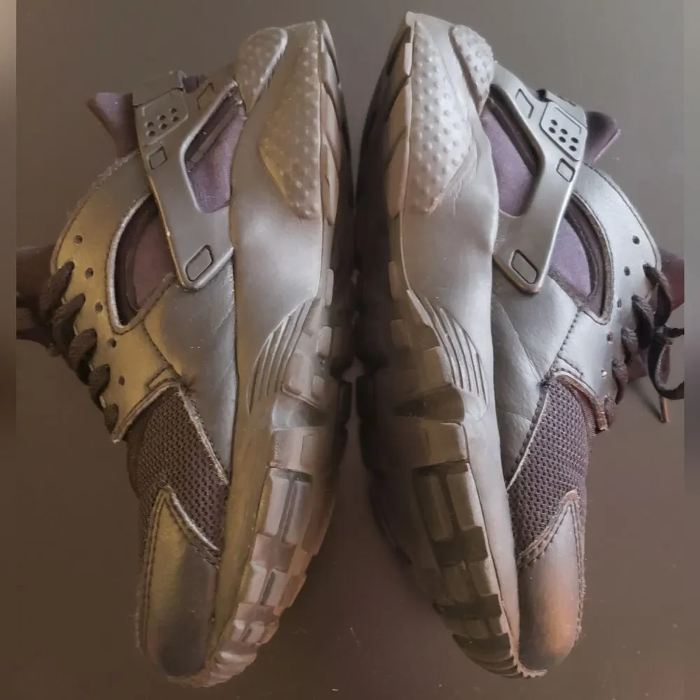 Nike Air Huarache Black Sz 6Y - Picture 4 of 10